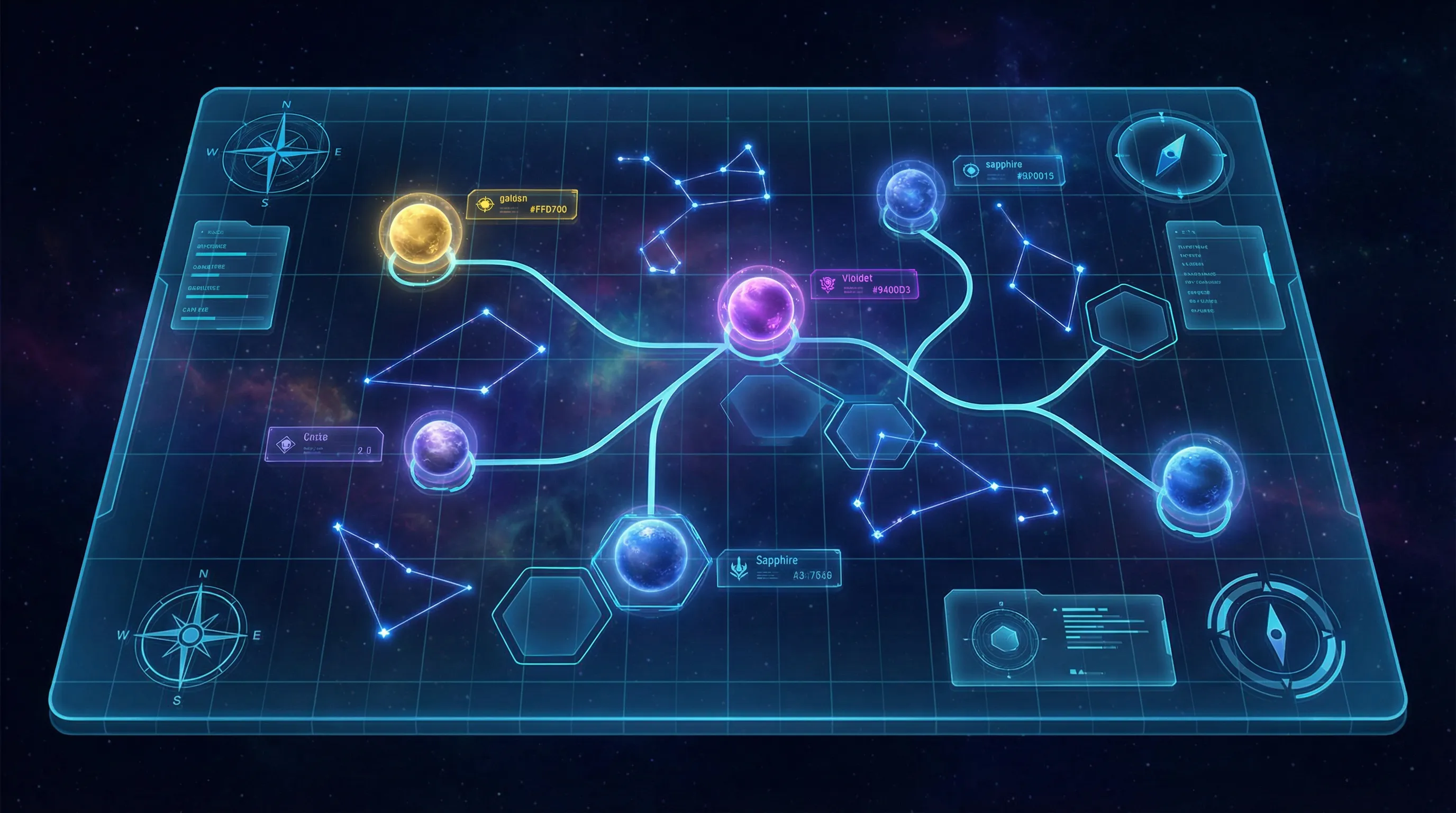 泛银河娱乐星图的宏大背景，展示无数星点